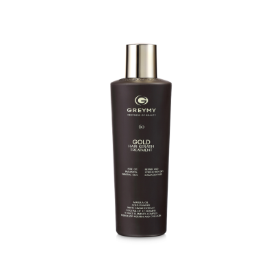 Greymy Gold Hair Keratin Treatment - Кератиновый крем для выпрямления с частицами золота 500 мл