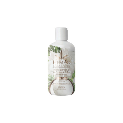 Hempz White Gardenia & Coconut Palm Herbal Body Wash - Гель для душа Белая Гардения и Кокос 237 мл
