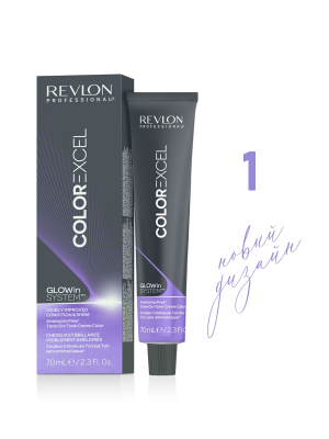 Revlon Color Excel 1 - Краситель тон в тон без аммиака черный 70 мл
