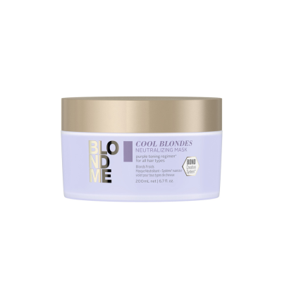 Schwarzkopf BlondMe Cool Blondes Neutralizing Mask - Маска для светлых волос против желтизны 200 мл