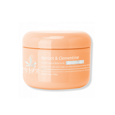 Hempz Apricot & Clementine Herbal Scalp and Body Scrub - Скраб для кожи головы и тела Абрикос и Клементин 207 г