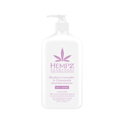Hempz Blueberry Lavender & Chamomile Herbal Body Moisturizer - Молочко для тела увлажняющее Лаванда, Ромашка и Дикие Ягоды 500 мл
