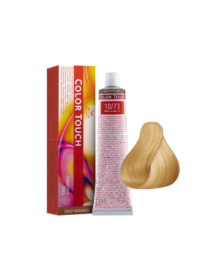 Wella Color Touch 10/73 - Тонирующая краска без аммиака яркий блонд коричнево-золотистый 60 мл