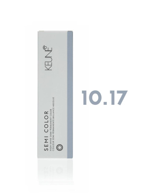 Keune Semi Color 10.17 - Полуперманентная краска для волос супер светлый пепельно-фиолетовый блондин 60 мл