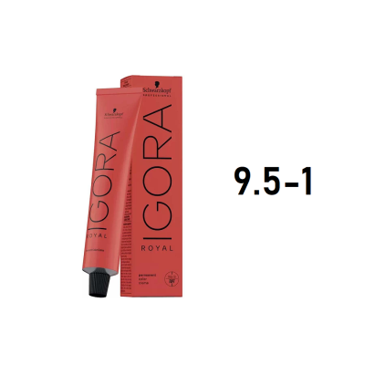 Schwarzkopf Igora Royal 9,5-1 - Перманентный краситель светлый блонд пастельный сандре 60 мл