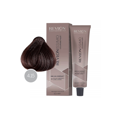 Revlon Revlonissimo Colorsmetique 4.15 - Перманентная краска для волос коричневый пепельно-махагоновый 60 мл