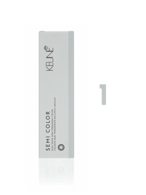 Keune Semi Color 1 - Полуперманентная краска для волос черный 60 мл