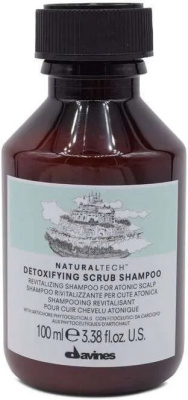 Davines Natural Tech Detoxifying scrub Shampoo - Детоксирующий шампунь-скраб 100 мл