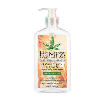 Hempz Citrine Crystal & Quartz Body Moisturizer - Молочко для тела увлажняющее с мерцающим эффектом Желтый Кварц 500 мл