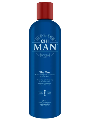 CHI Man The One - Средство 3 в 1 шампунь, кондиционер, гель для душа 355 мл