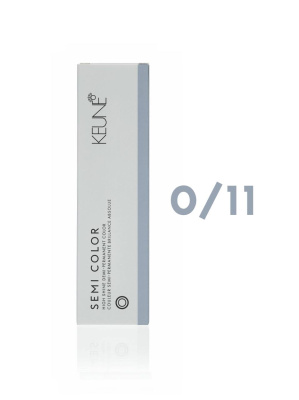 Keune Semi Color 0.11 - Полуперманентная краска для волос пепельно-голубой 60 мл