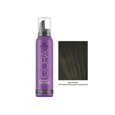 Schwarzkopf Igora Expert Mousse 3-0 - Тонирующий мусс темный шатен натуральный 100 мл