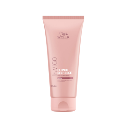 Wella Invigo Blonde Recharge Warm Conditioner - Оттеночный кондиционер для теплых светлых оттенков 200 мл