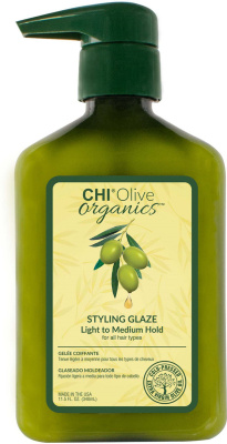 CHI Olive Organics Styling Glaze Light to Medium Hold - Гель-стайлинг средней фиксации 340 мл