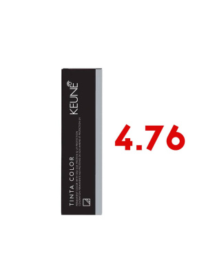 Keune Tinta Color 4.76 - Стойкая краска для волос средний фиолетово-красный шатен инфити 60 мл