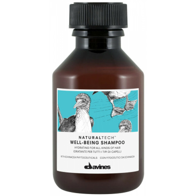 Davines Natural Tech Well-Being Shampoo - Увлажняющий шампунь для всех типов волос 100 мл