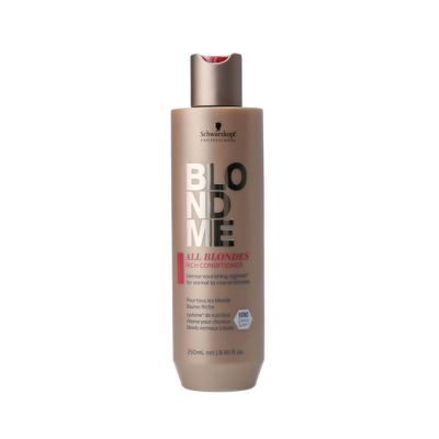 Schwarzkopf BlondMe All Blondes Rich Conditioner - Обогащенный кондиционер для средних и жестких волос всех типов блонд 250 мл