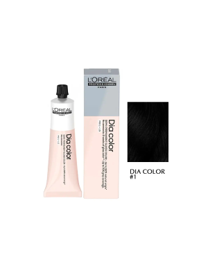 L'Oreal Dia Color 1 - Краситель-блеск без аммиака черный 60 мл