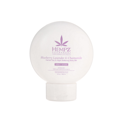 Hempz Blueberry Lavender & Chamomile Herbal Day & Night Softening Body Silk - Шелк для лица и тела смягчающий Лаванда, Ромашка и Дикие Ягоды 250 мл