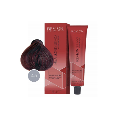 Revlon Revlonissimo Colorsmetique 4.5 - Перманентная краска для волос коричневый махагоновый 60 мл
