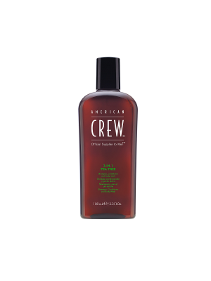 American Crew 3-in-1 Tea Tree - Шампунь, кондиционер и гель для душа чайное дерево 100 мл