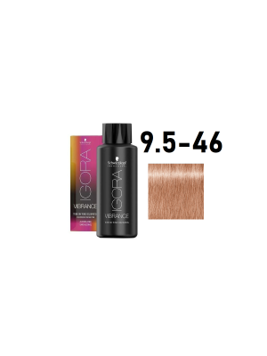 Schwarzkopf Igora Vibrance 9,5-46 - Краситель тон-в-тон светлый блонд пастельный бежевый шоколадный 60 мл