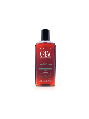 American Crew 3-in-1 Chamomile + Pine - Шампунь, кондиционер и гель для душа с ароматом ромашки и сосны 450 мл