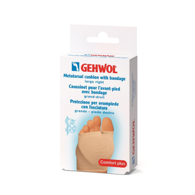 Gehwol Metatarsal Cushion With Bandage Right Large - Защитная подушка под плюсну из гель-полимера и бандажа большая правая 1 шт