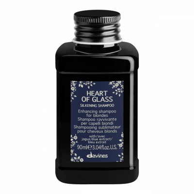 Davines Heart of Glass Silkening Shampoo - Шампунь для сияния блонд 90 мл