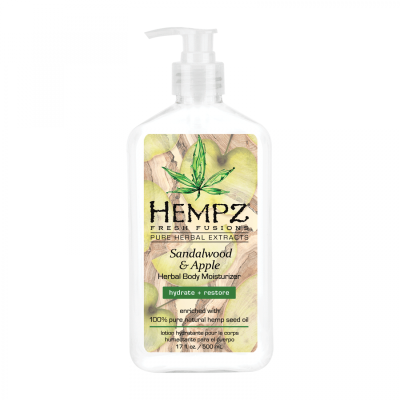 Hempz Sandalwood & Apple Herbal Body Moisturizer - Молочко для тела увлажняющее Сандал и Яблоко 500 мл