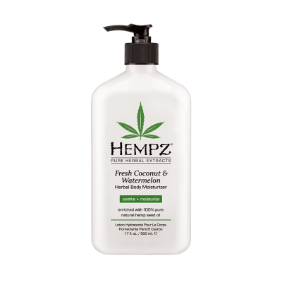 Hempz Fresh Coconut & Watermelon Herbal Body Moisturizer - Молочко для тела увлажняющее Кокос и Арбуз 500 мл