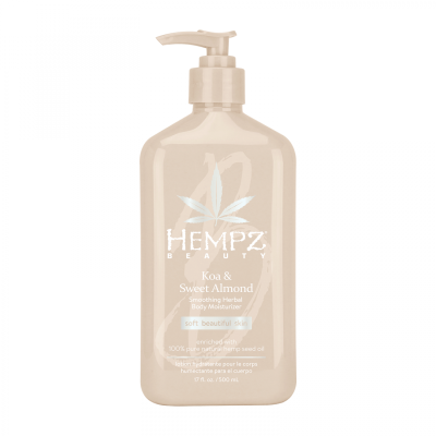Hempz Koa & Sweet Almond Smoothing Herbal Body Moisturizer - Молочко для тела увлажняющее Коа и Сладкий Миндаль 500 мл