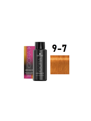 Schwarzkopf Igora Vibrance 9-7 - Краситель тон-в-тон блонд медный 60 мл
