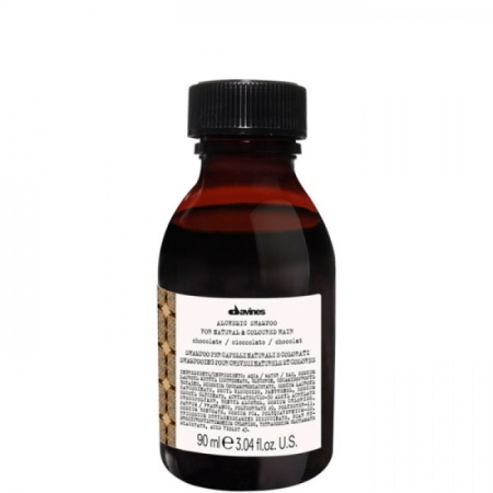 Davines Alchemic Shampoo Chocolate - Шампунь «Алхимик» для натуральных и окрашенных волос (шоколад) 90 мл