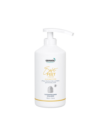 Gehwol Fusskraft Soft Feet Cream - Шелковый крем Молоко и мед с гиалуроновой кислотой 500 мл